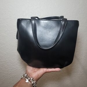 Tardini Y2K Black Leather Mini Shoulder Bag